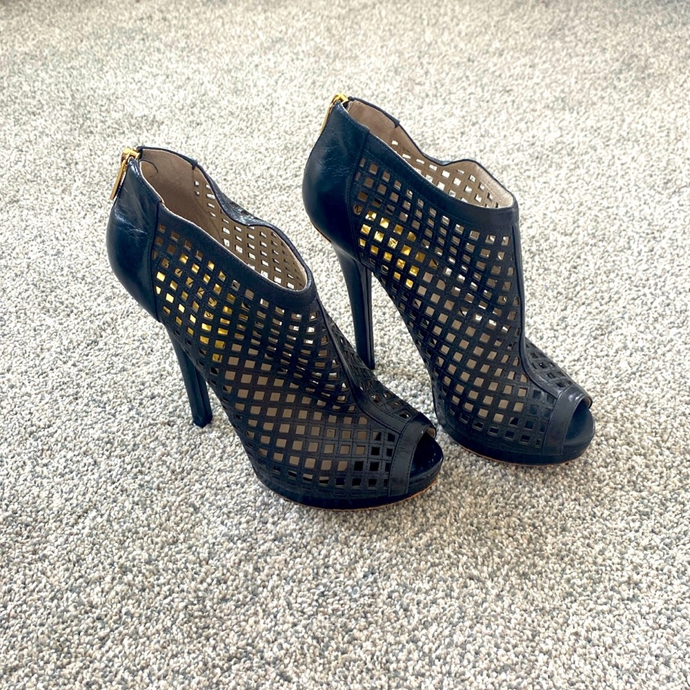 Michael Kors Caged Black Bootie